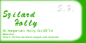 szilard holly business card